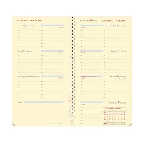 Agenda 2025 Quo Vadis Planorizon rubr. IT Impala 8,8x17 cm - conf. 6 pz settimanale assortiti - 37419525MQ